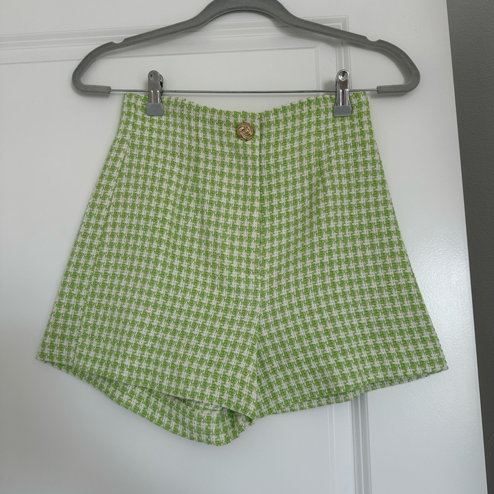 Knit / tweed short set